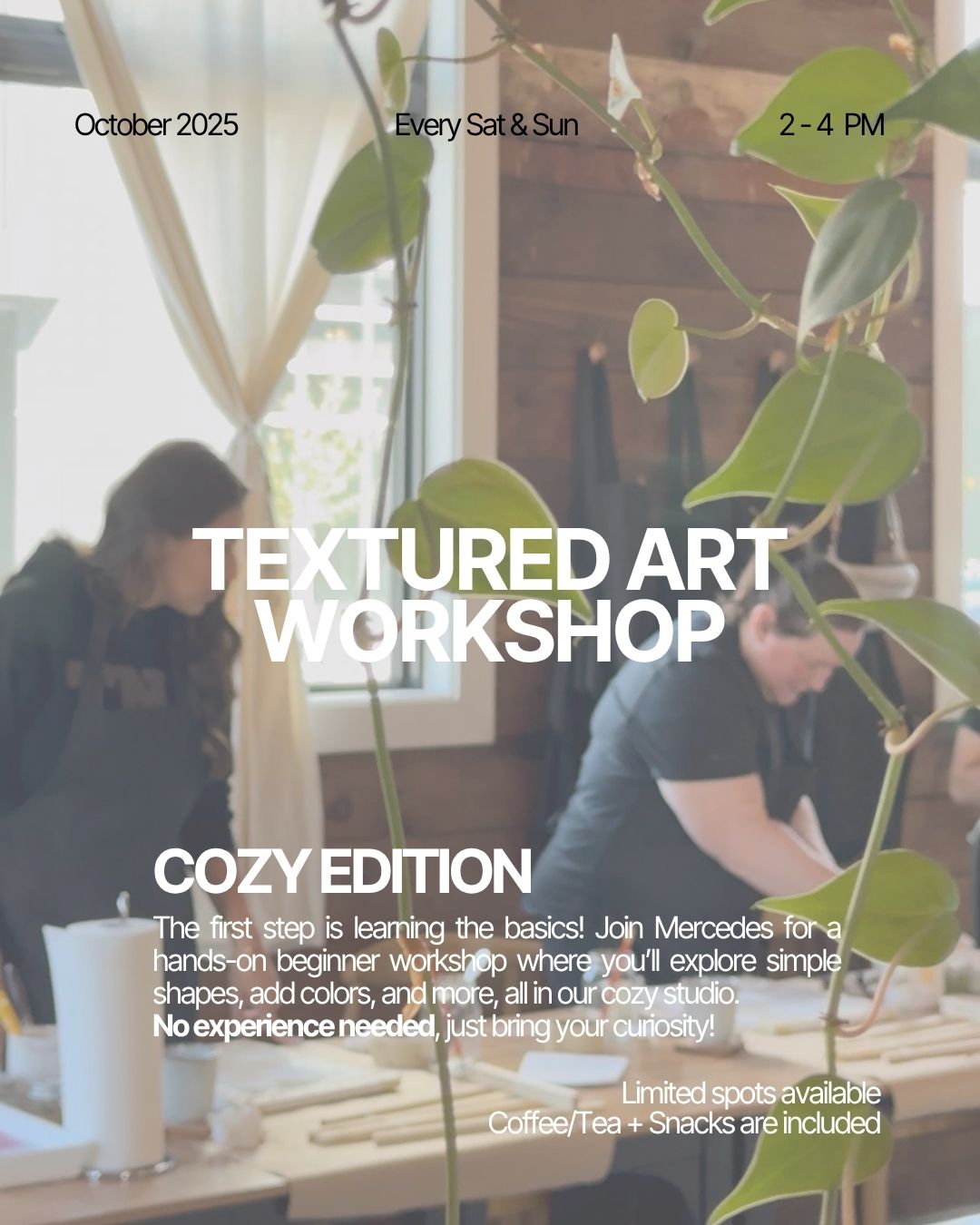 Textured Art Workshop (Sat & Sun) · Cozy Edition