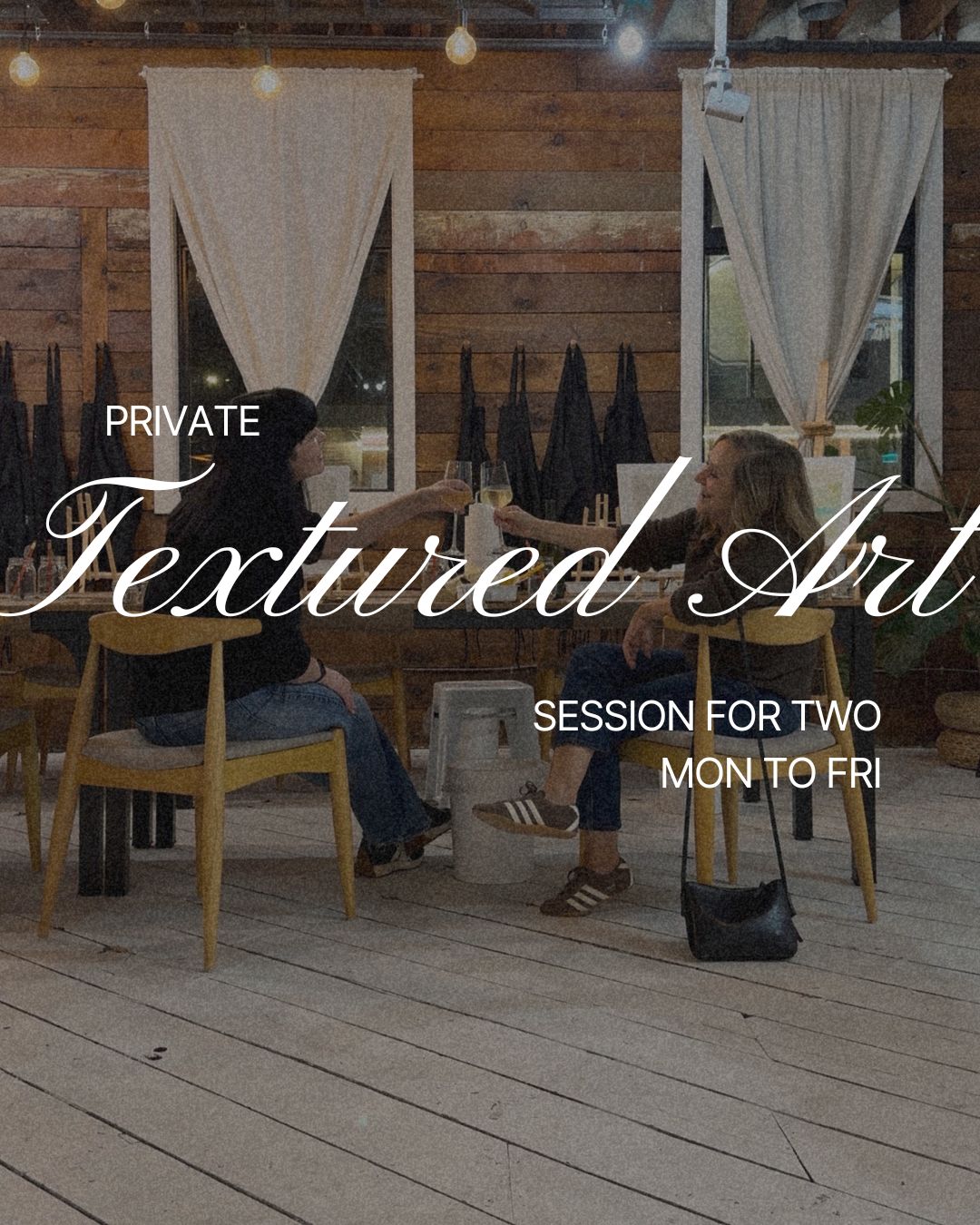 Private Textured Art Session for Two