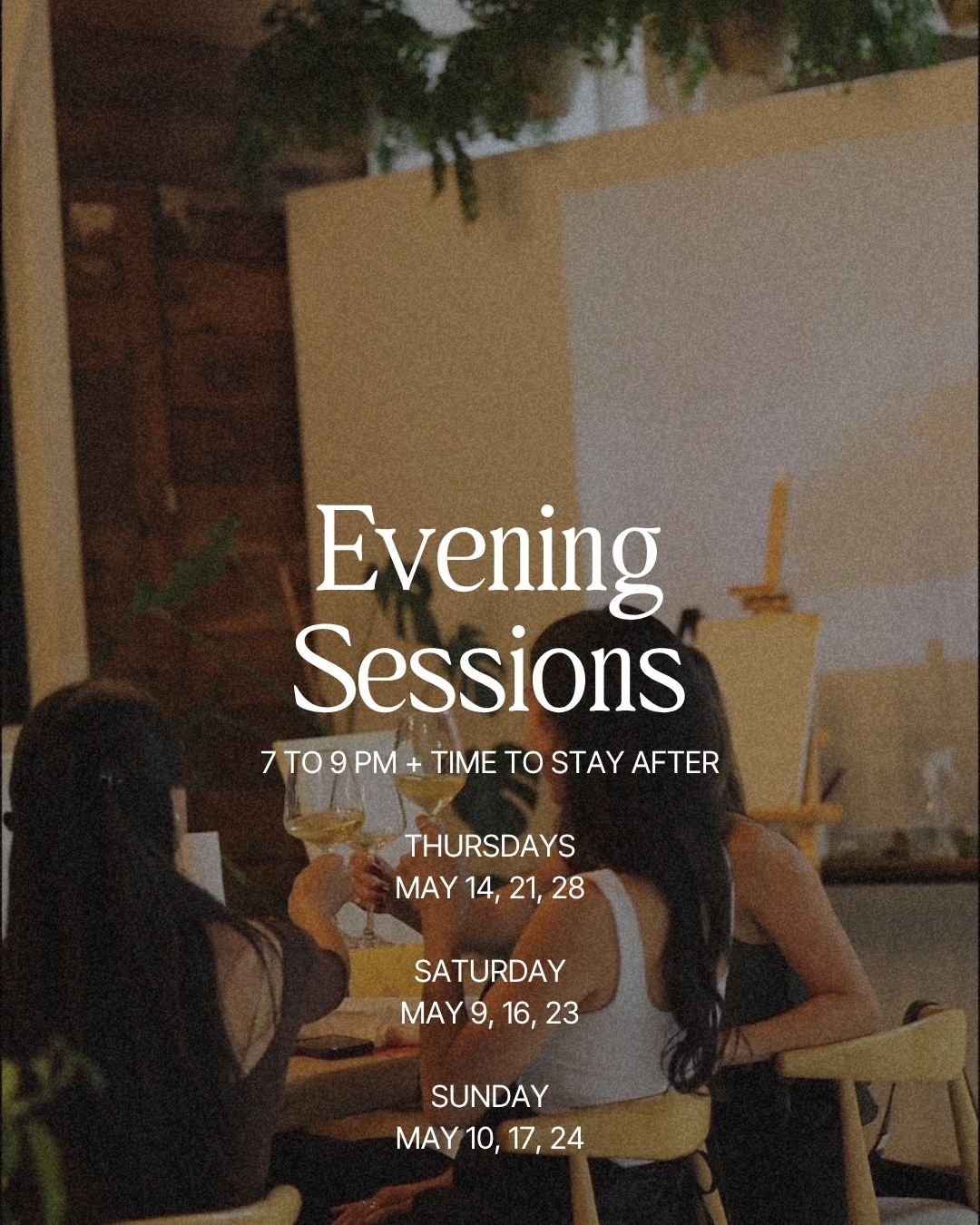 Textured Art Experience · Evenings (Thur, Sat & Sun)
